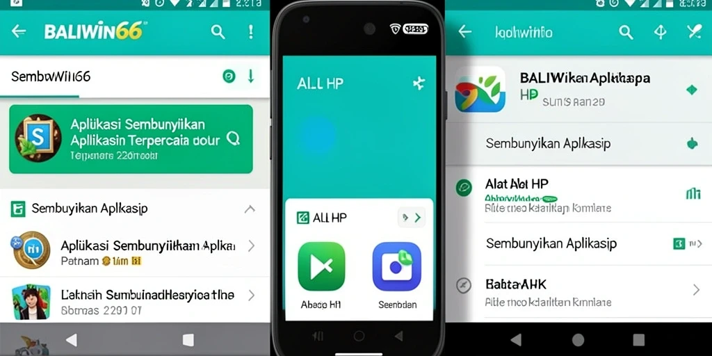 Antarmuka BALIWIN66 yang menunjukkan fitur Sembunyikan Aplikasi yang efektif.