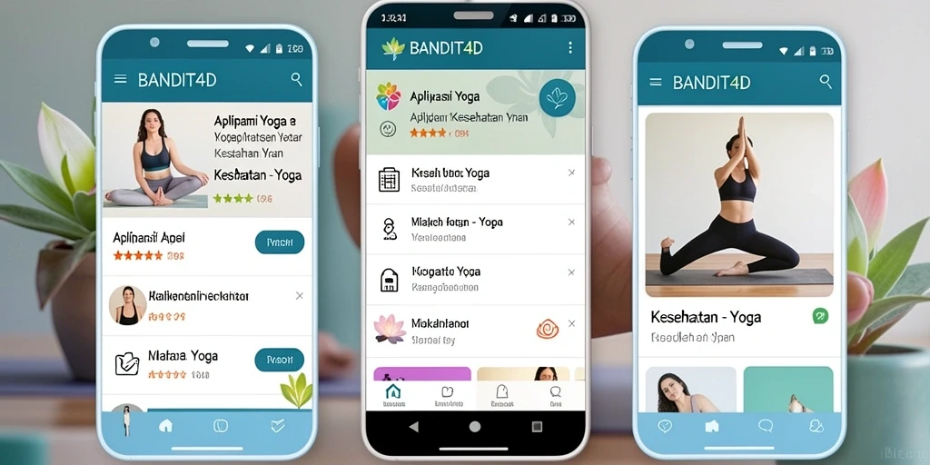 Antarmuka user-friendly aplikasi Yoga BANDIT4D yang memudahkan penggunaan.