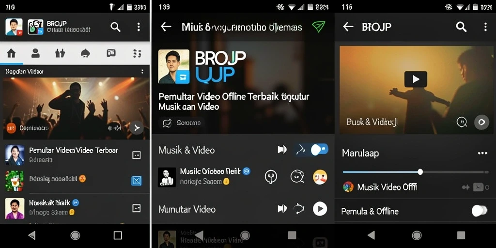 Screenshot utama menunjukkan antarmuka Pengguna BROJP yang bersih dan jelas.