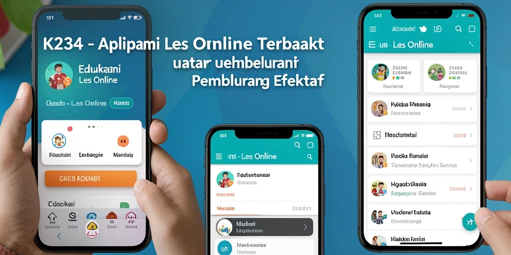 Antarmuka K234 yang menarik dan mudah digunakan untuk Les Online.