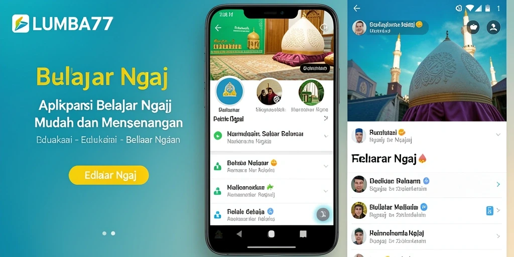 Tampilan antarmuka LUMBA77 yang interaktif dan menarik.