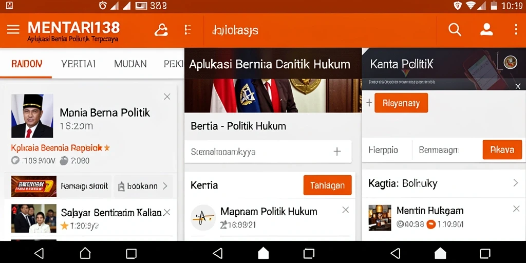 Antarmuka aplikasi MENTARI138 yang informatif dan user-friendly.